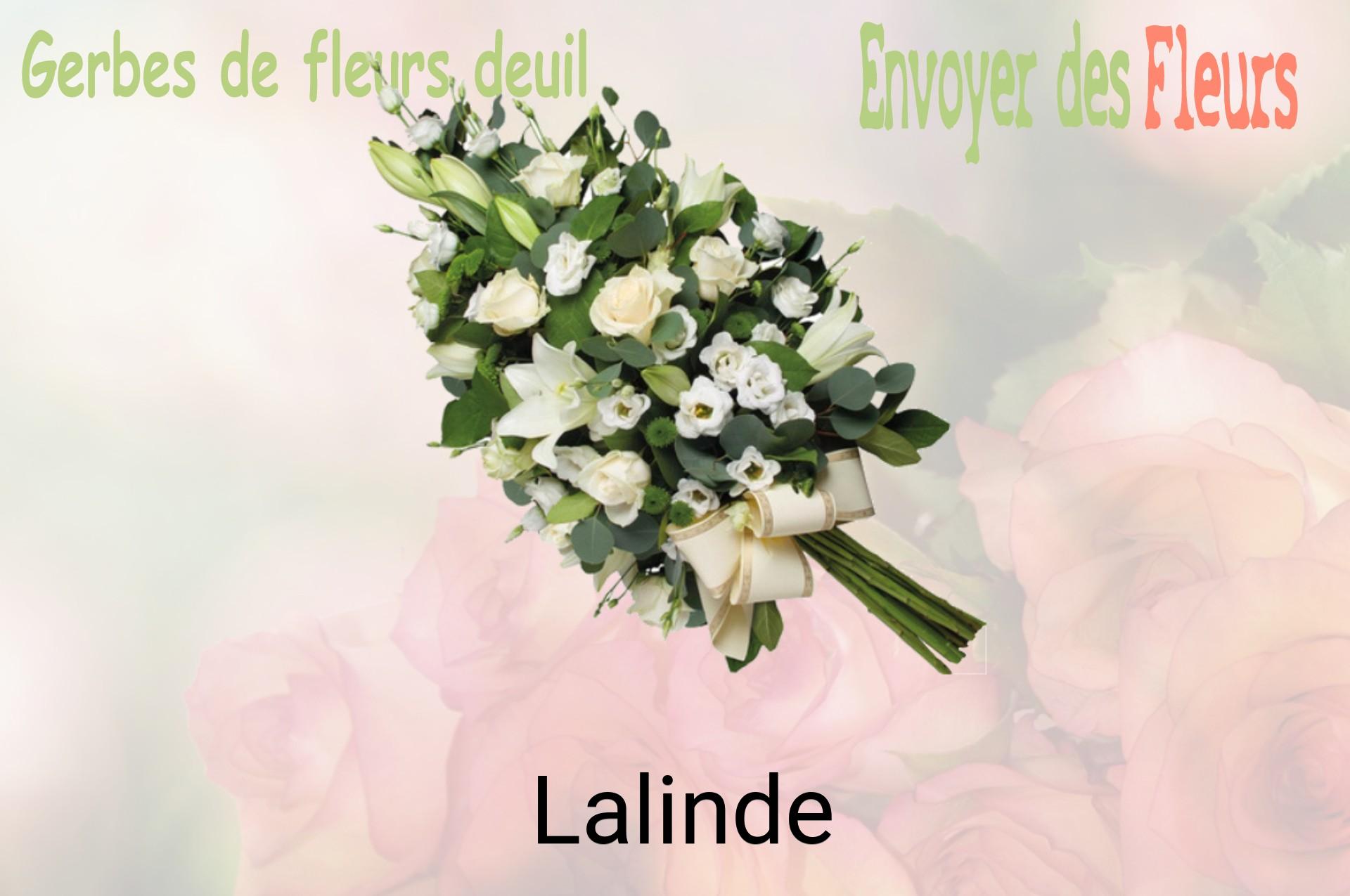Gerbe de fleurs de deuil livrée à Lalinde